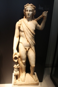 Bacchus as a youth/young man, from a Roman sculpture in the royal collection.